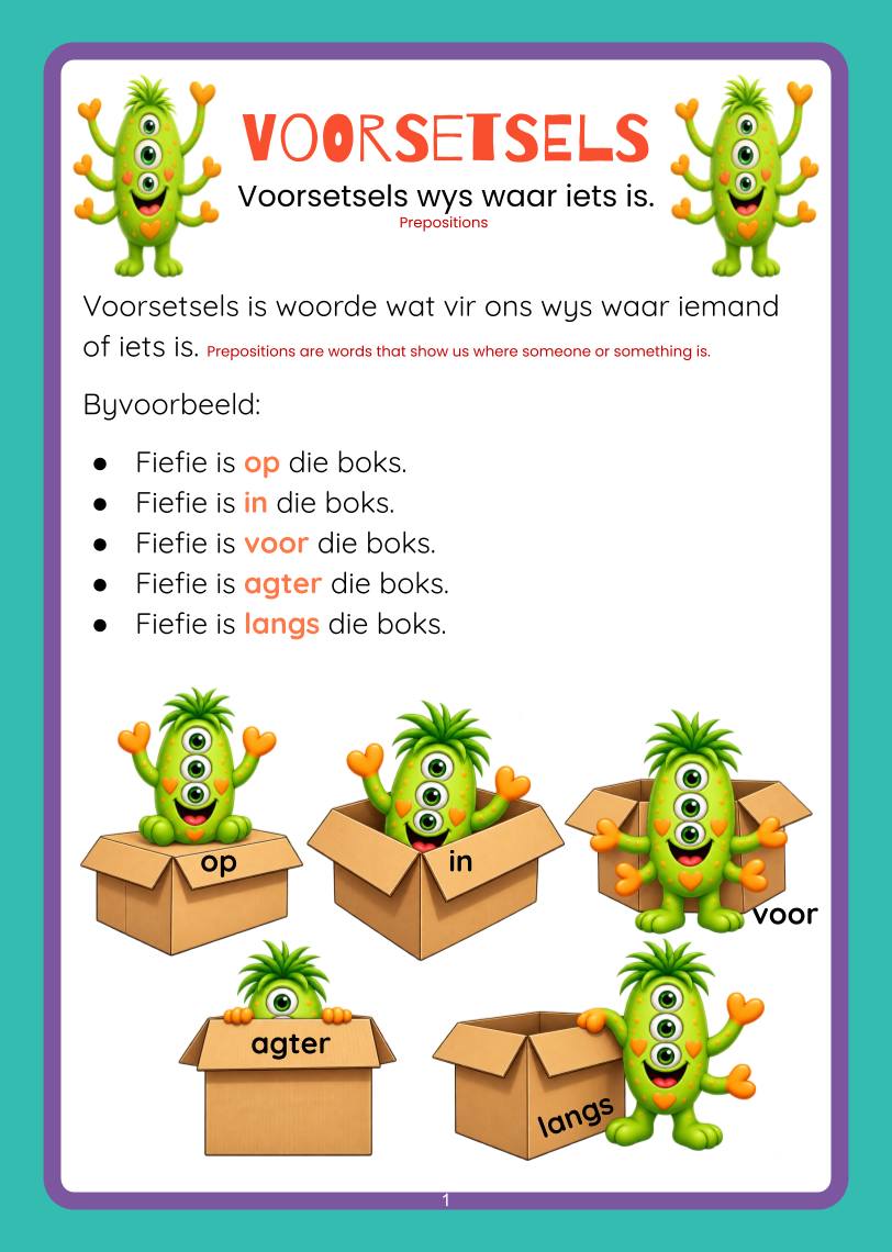 Graad 1 voorbeeldbladsy 108